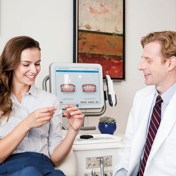 Invisalign doctor with Patient